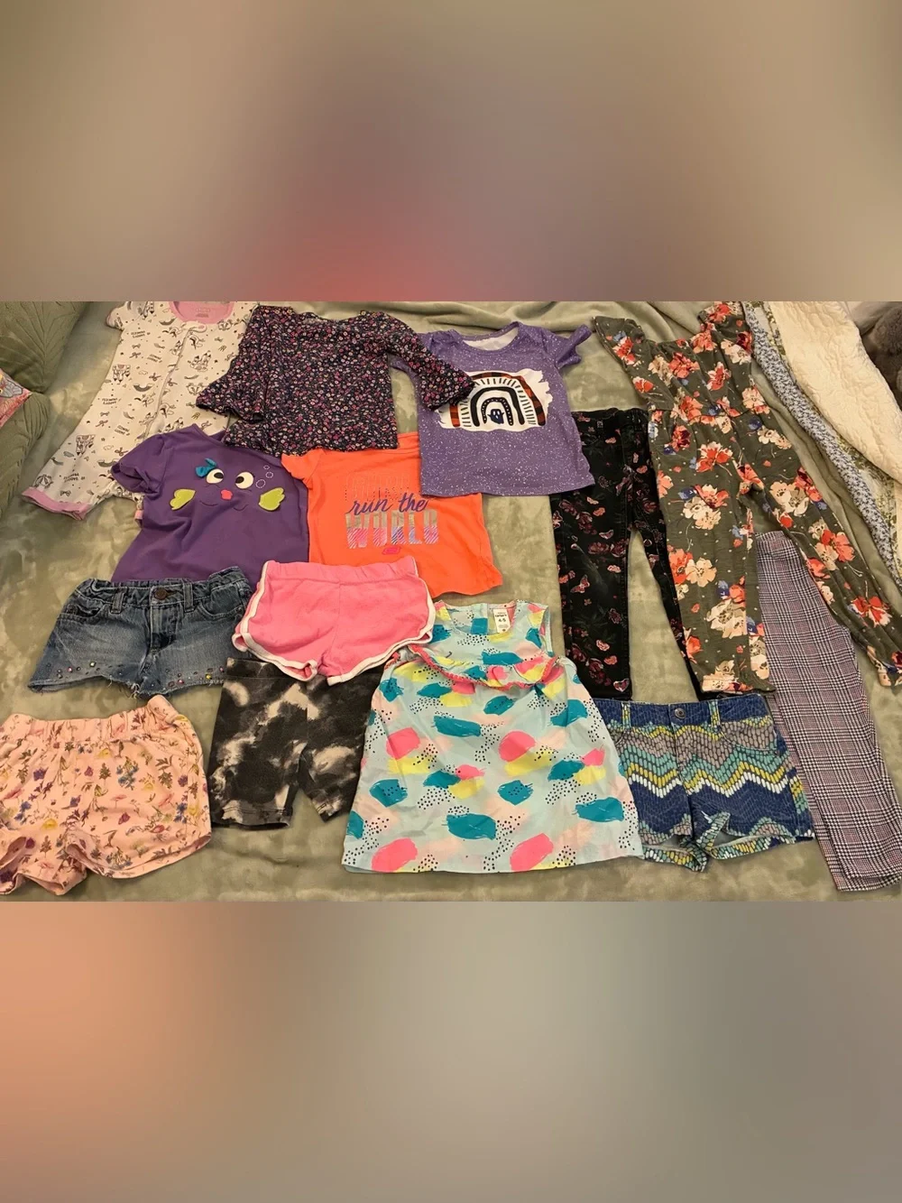 Girls Mixed Clothing Bundle - 34 Pieces - Bright Multicolor Sizes 4T/5T